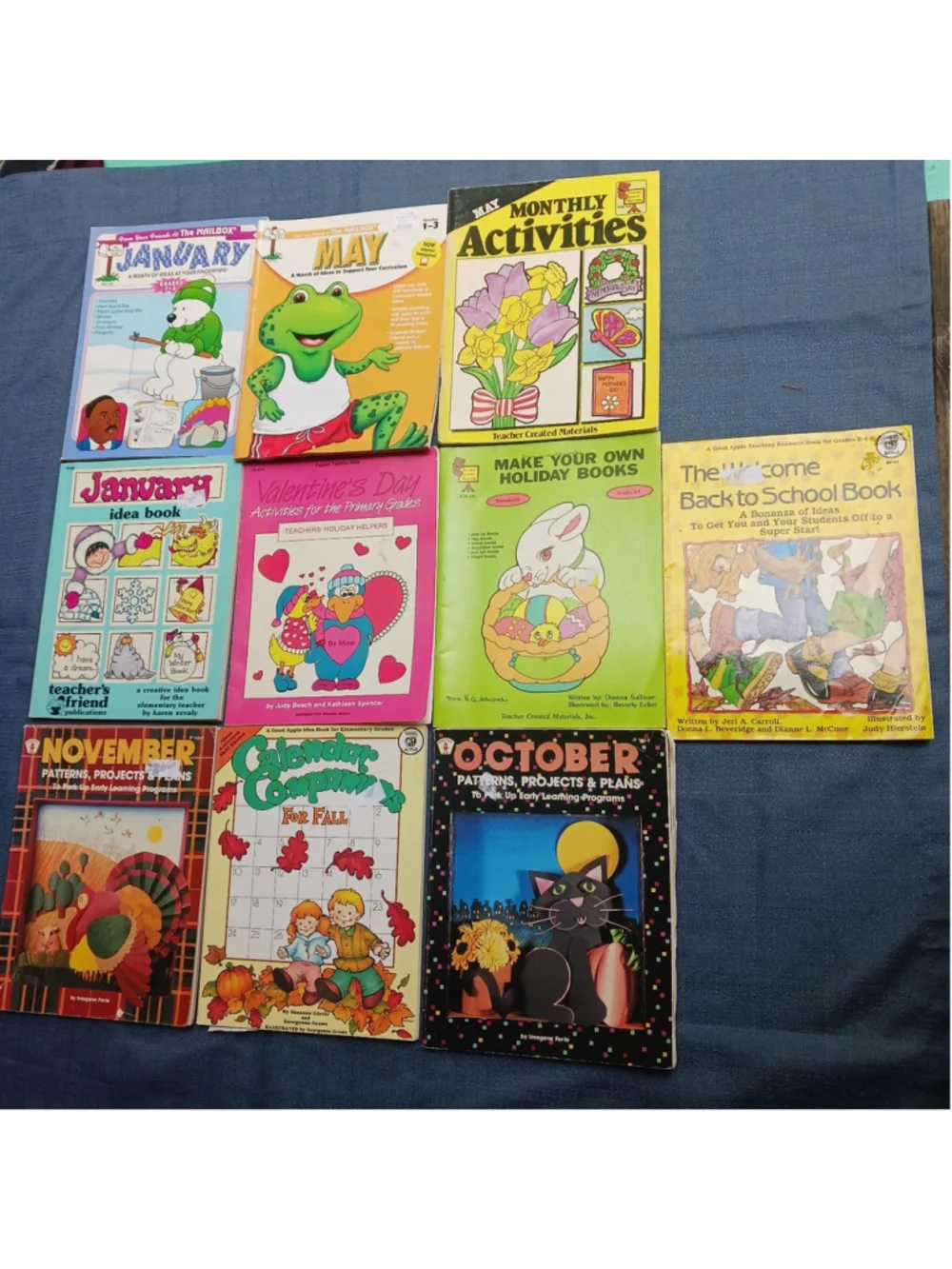 Homeschool Teachers Aid Early Education Monthly Idea Curriculum Books Set Of 10